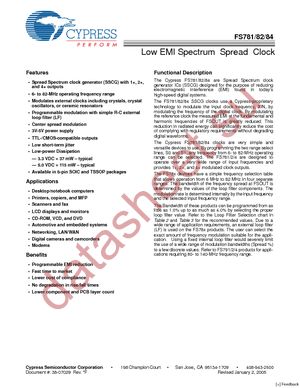 CYIFS781BZXCT datasheet  